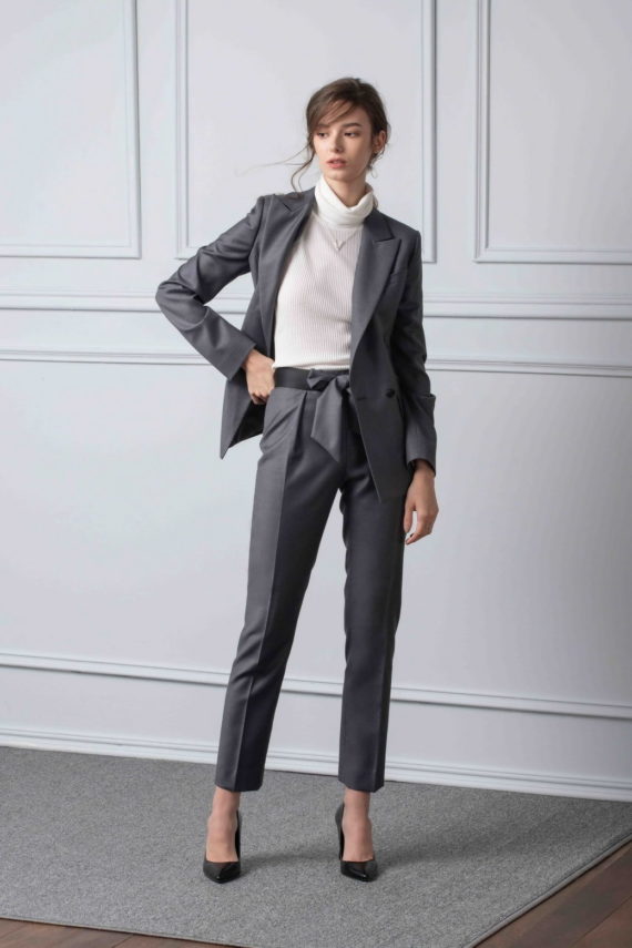 Lady Marissa Custom Super 120s Wool Pant Suit