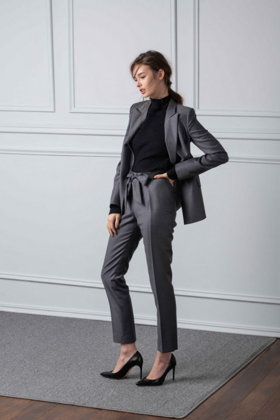 Lady Marissa Custom Super 120s Wool Pant Suit