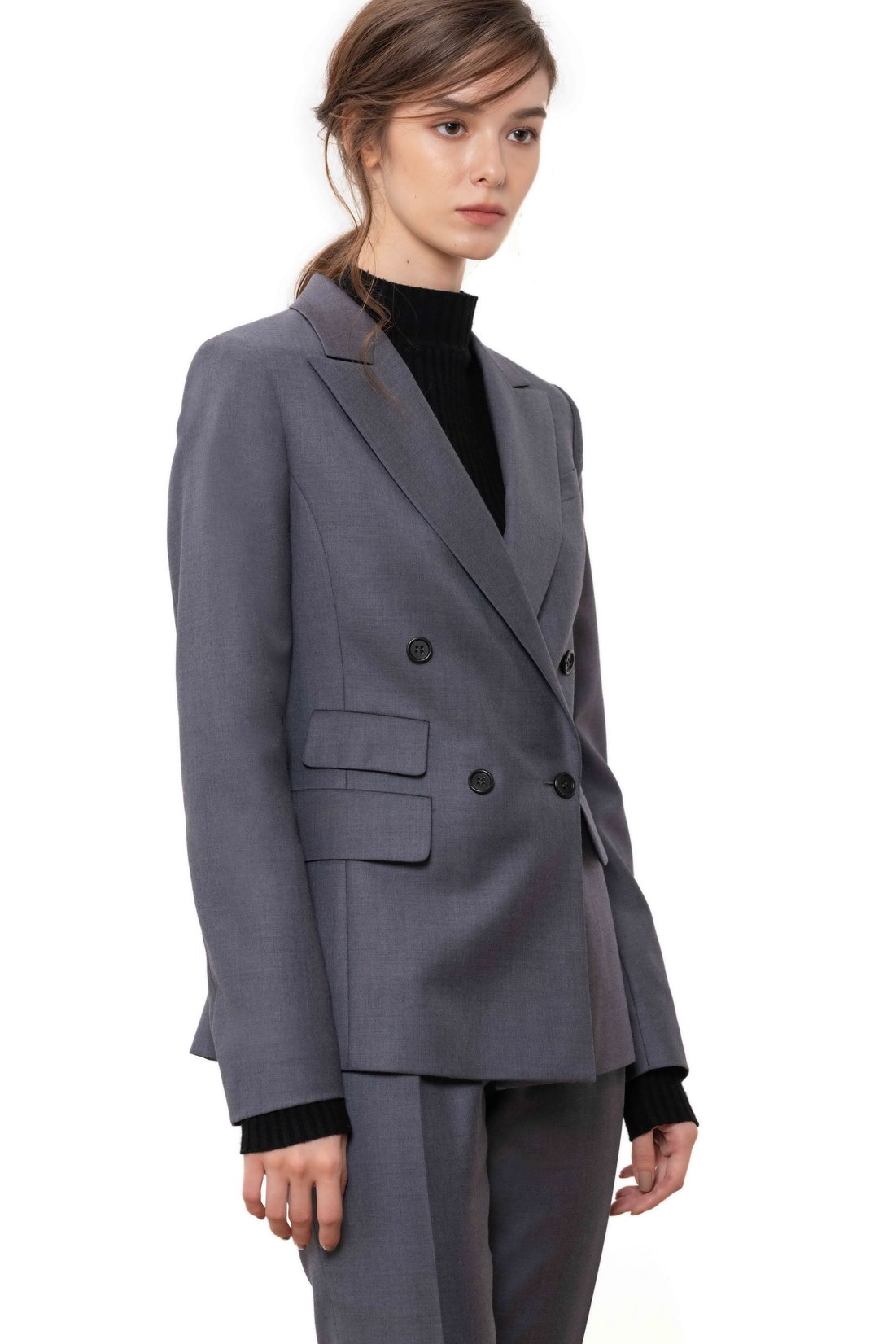 Ladies double breasted pantsuit on sale