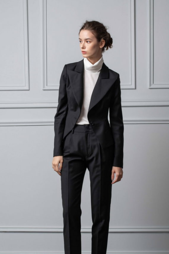 Lady Emma Custom Super 120s Wool Pant Suit
