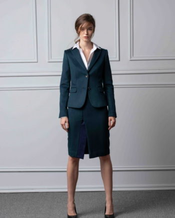 Lady J. Custom Wool-Cashmere Skirt Suit