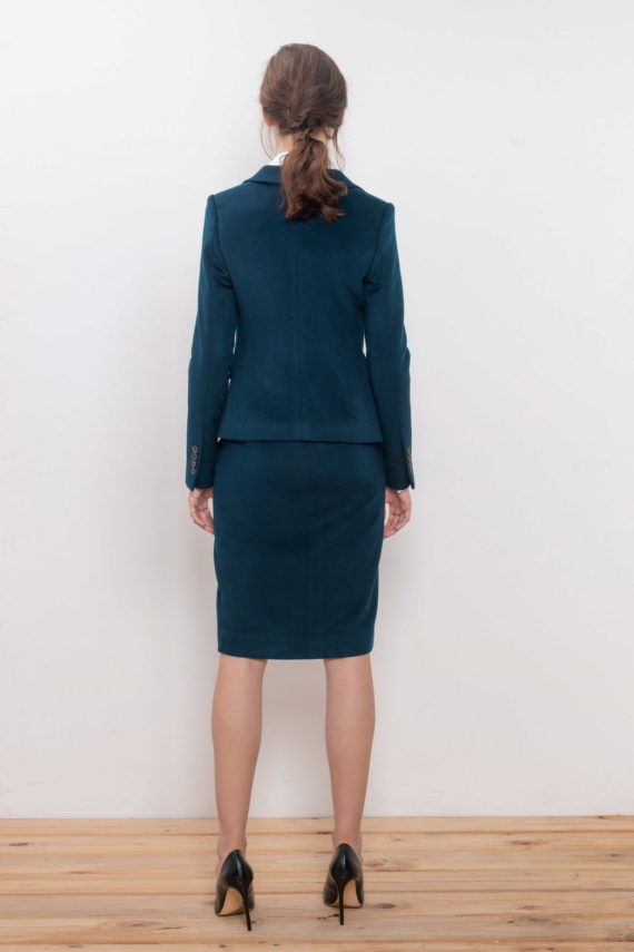 Lady J. Custom Wool-Cashmere Skirt Suit