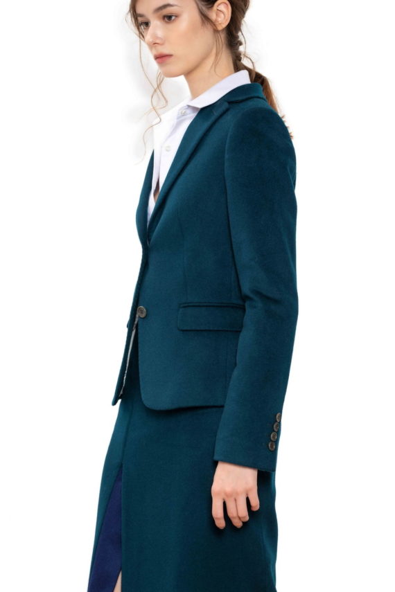 Lady J. Custom Wool-Cashmere Skirt Suit