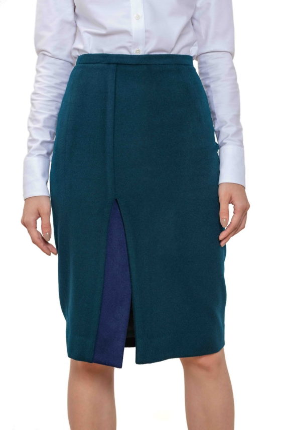 Lady J. Custom Wool-Cashmere Skirt Suit