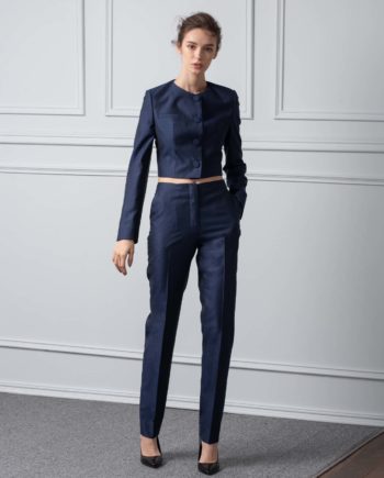 Lady B. Custom Wool-Silk Pant Suit