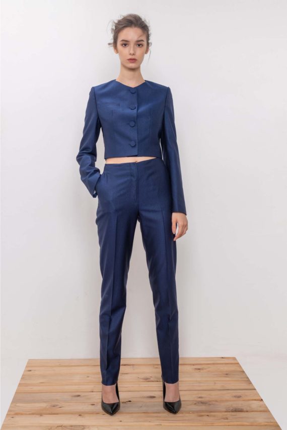 Lady B. Custom Wool-Silk Pant Suit