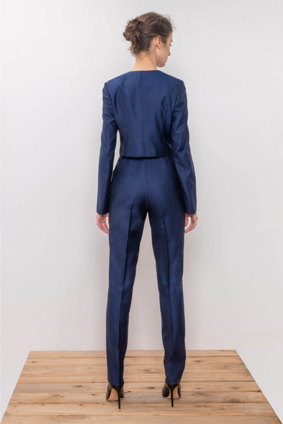 Lady B. Custom Wool-Silk Pant Suit