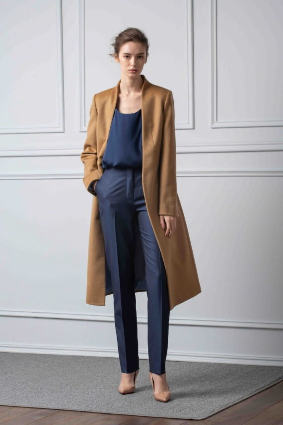 Lady Zeina Custom Wool-Cashmere Coat