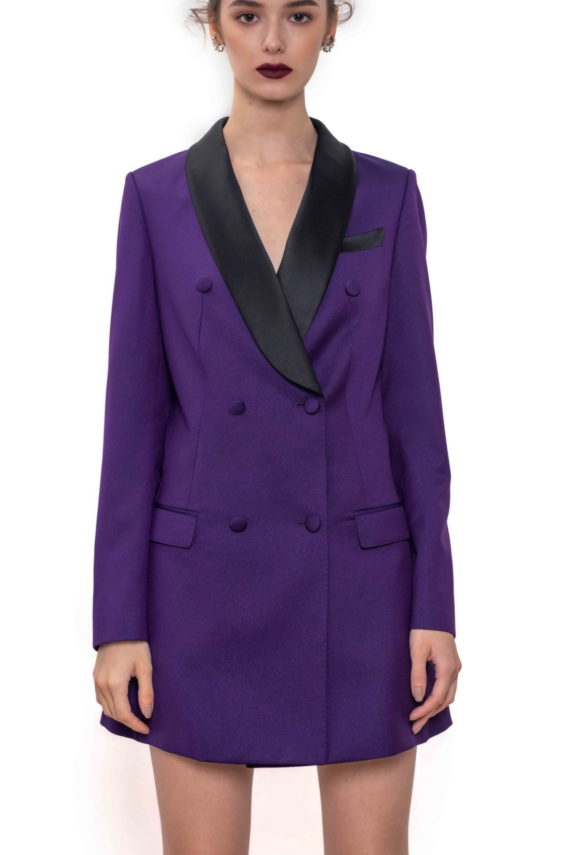 Lady Cara Custom Wool-Blend Blazer Dress