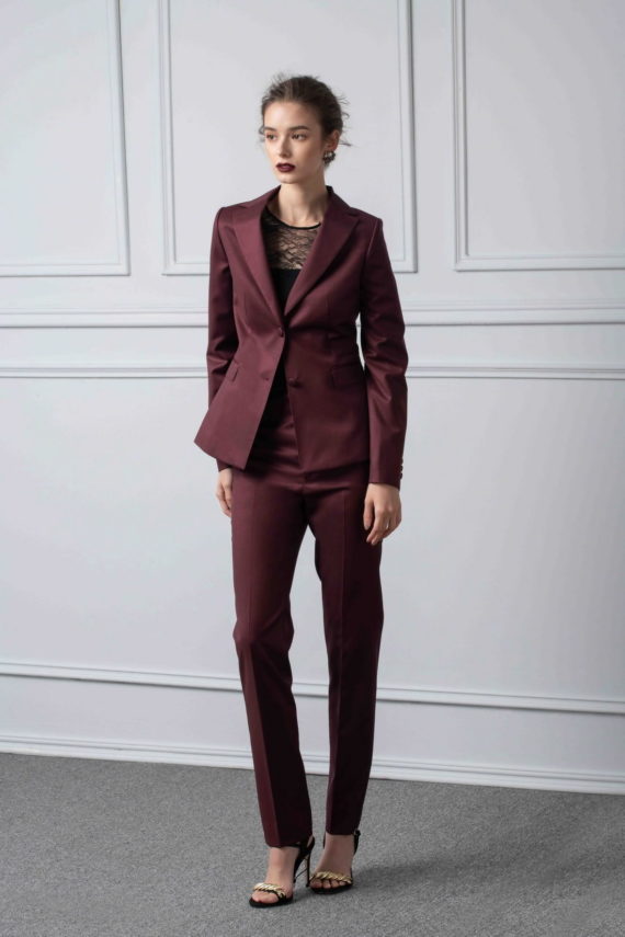 Lady IDGAF Custom Wool-Blend Pant Suit
