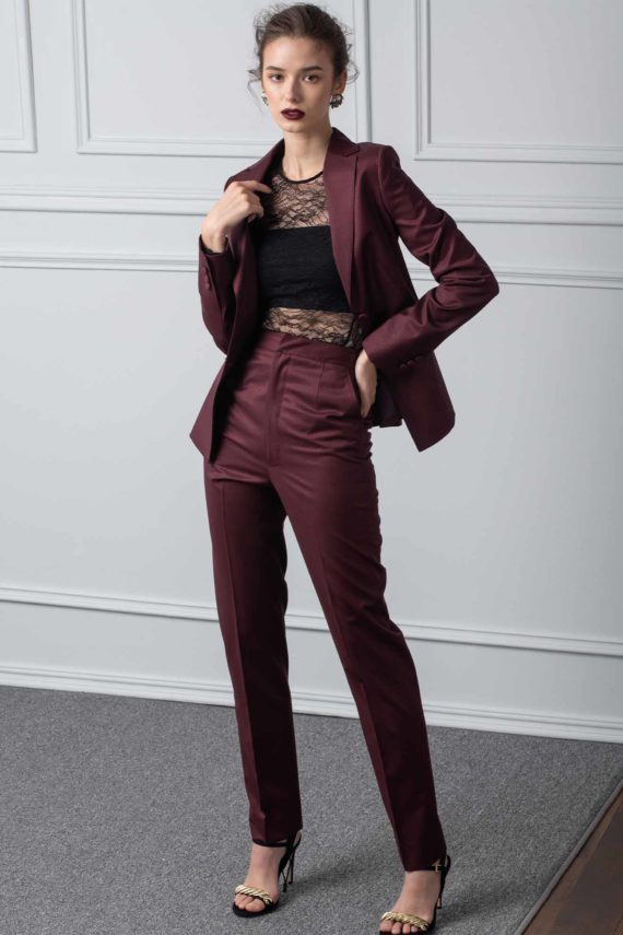 Lady IDGAF Custom Wool-Blend Pant Suit